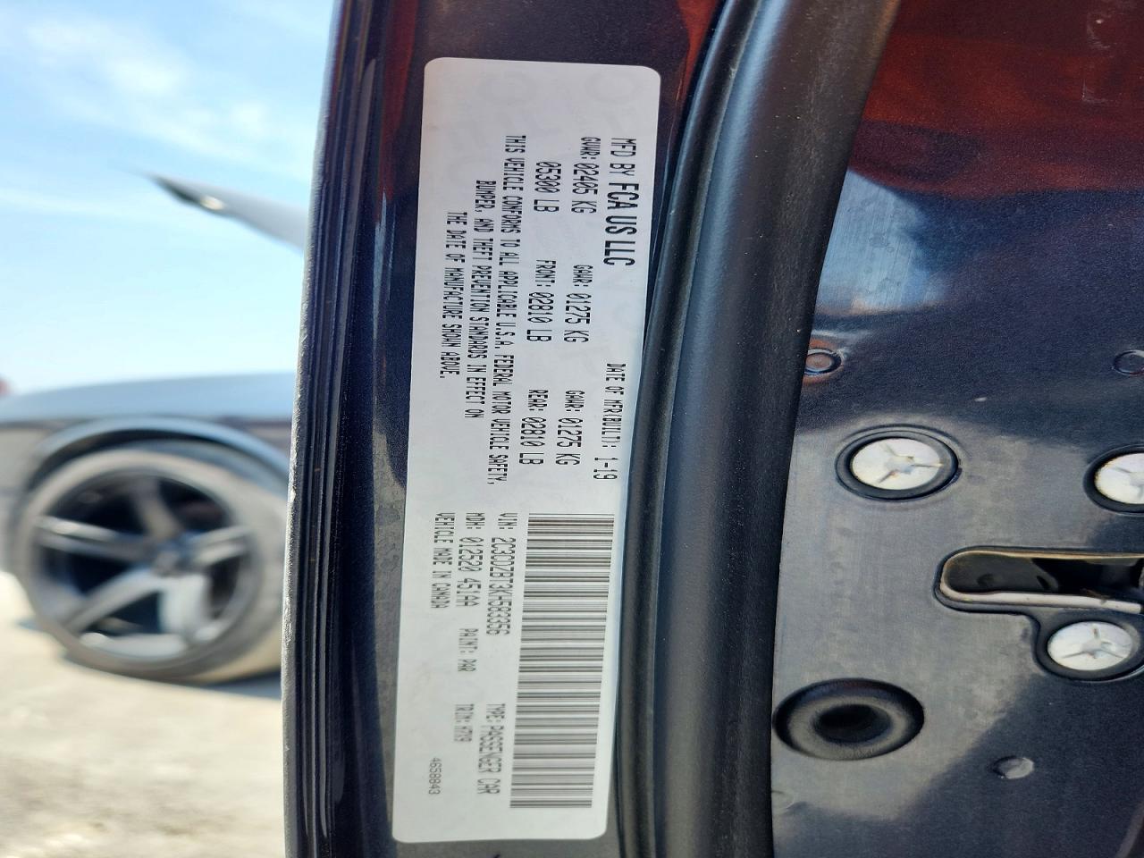 2019 DODGE CHALLENGER