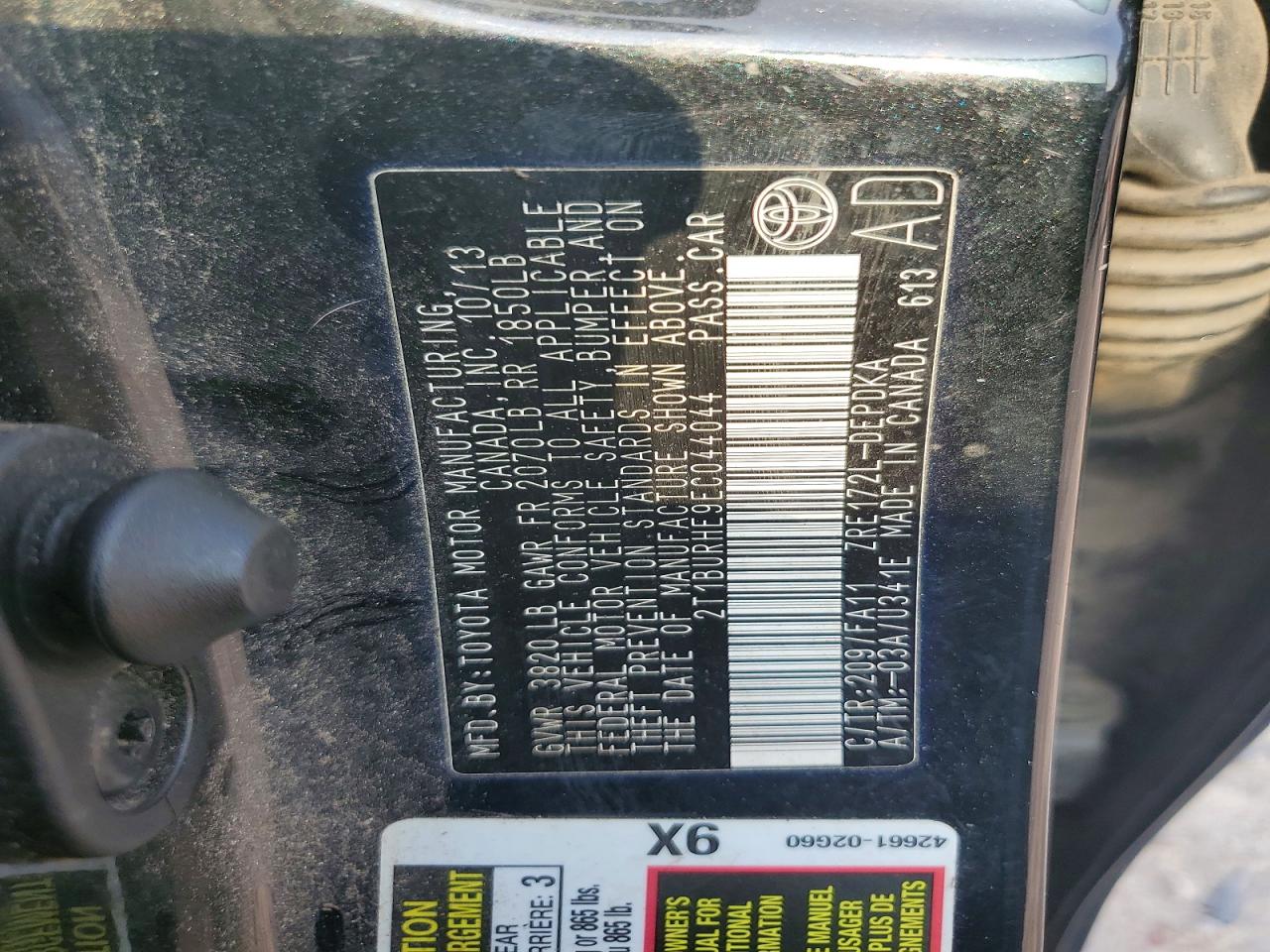 2014 TOYOTA COROLLA