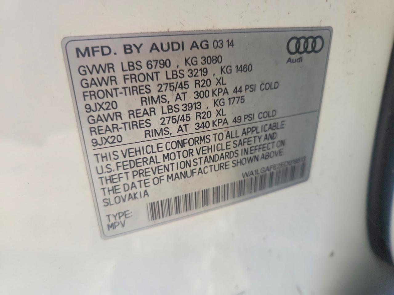 2014 AUDI Q7