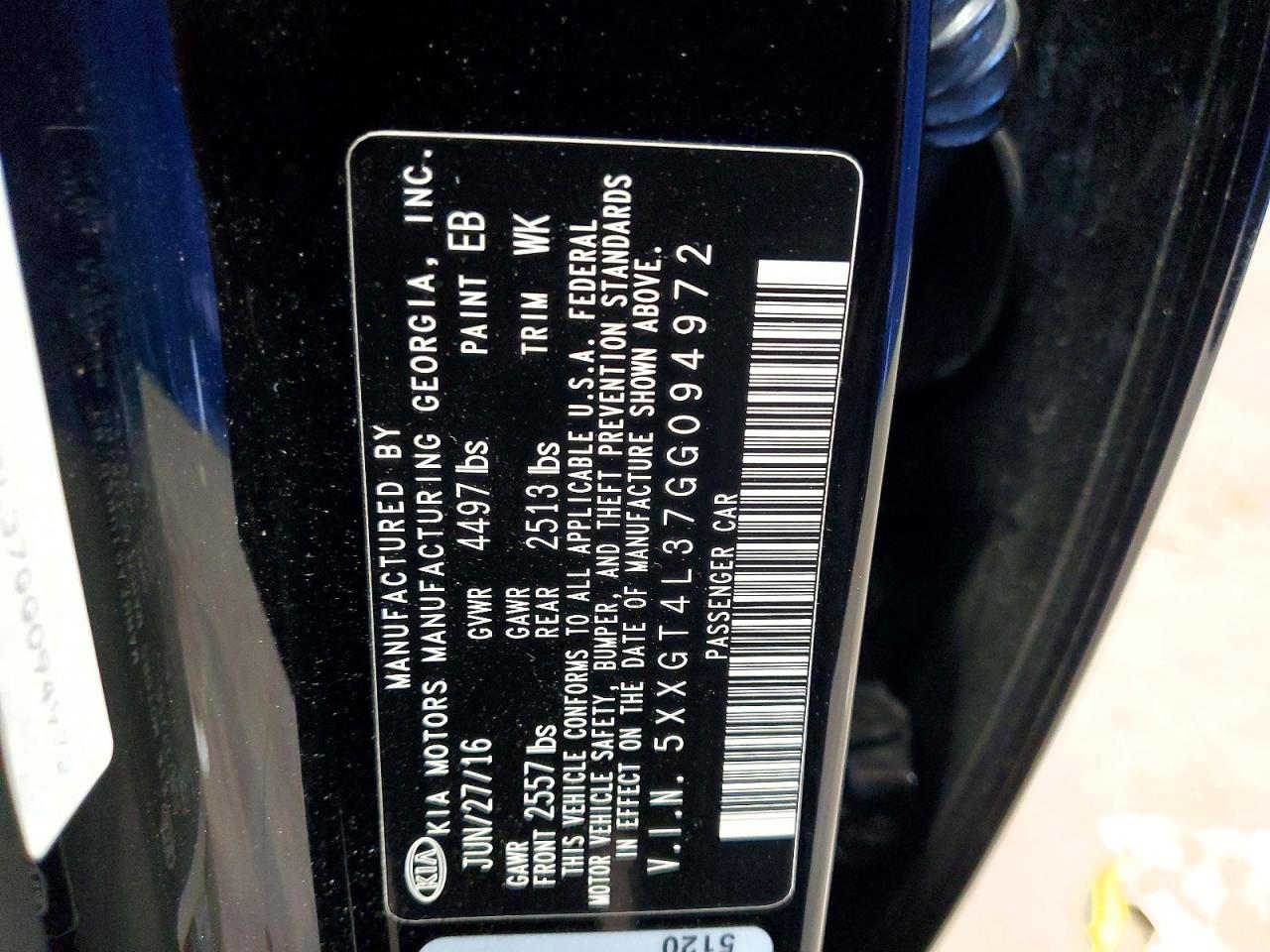 2016 KIA OPTIMA