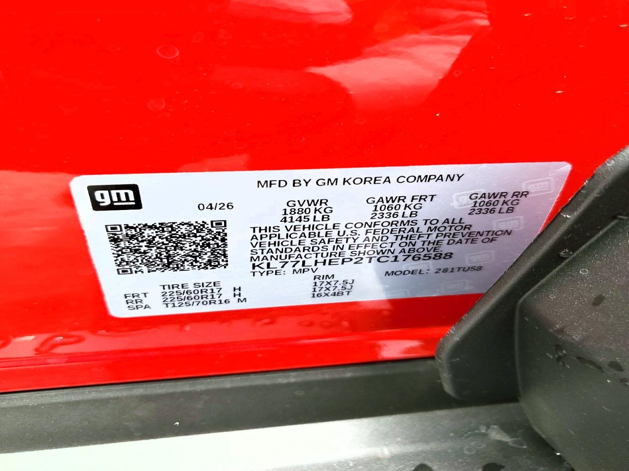 2026 CHEVROLET TRAX