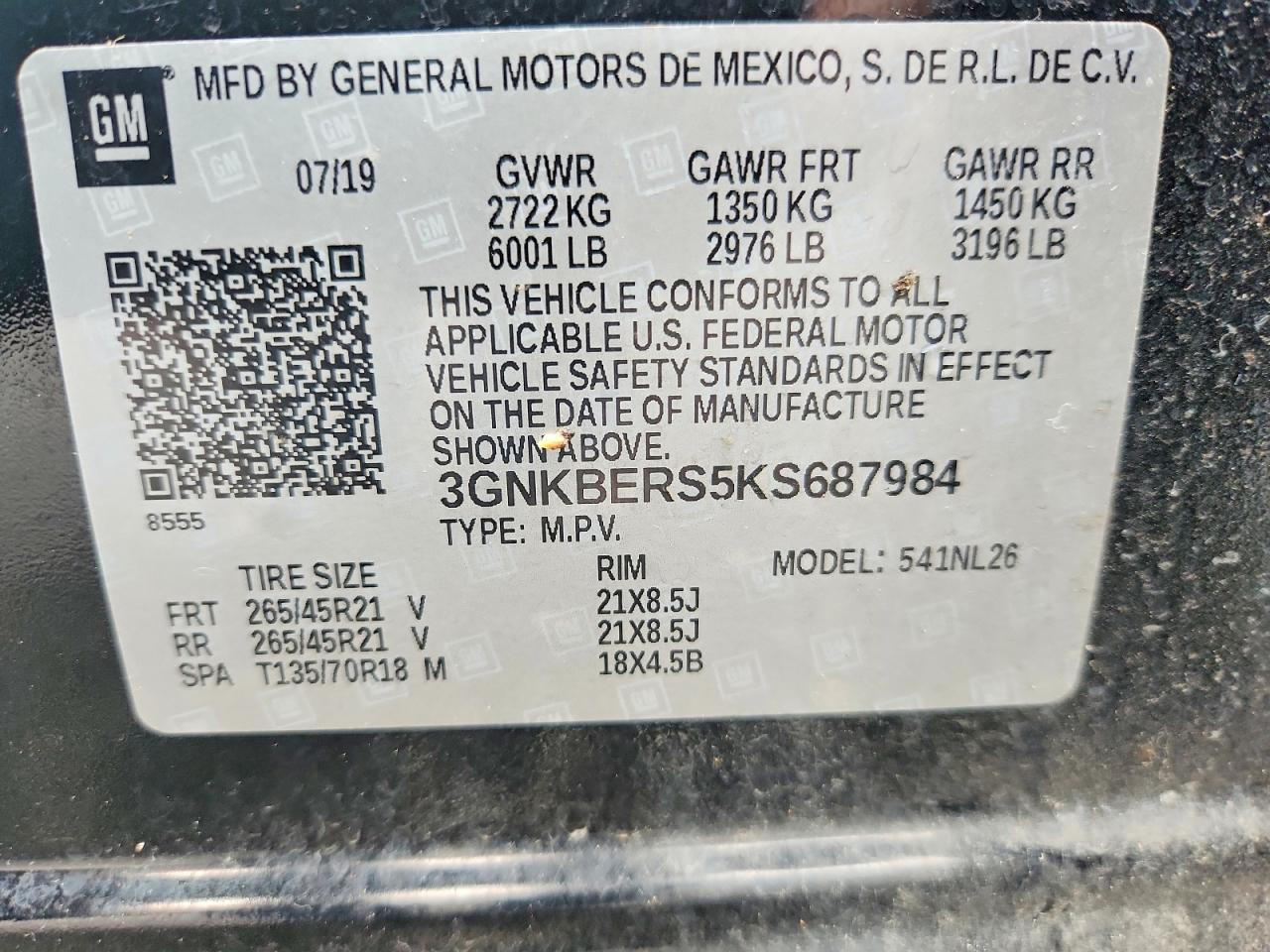 2019 CHEVROLET BLAZER