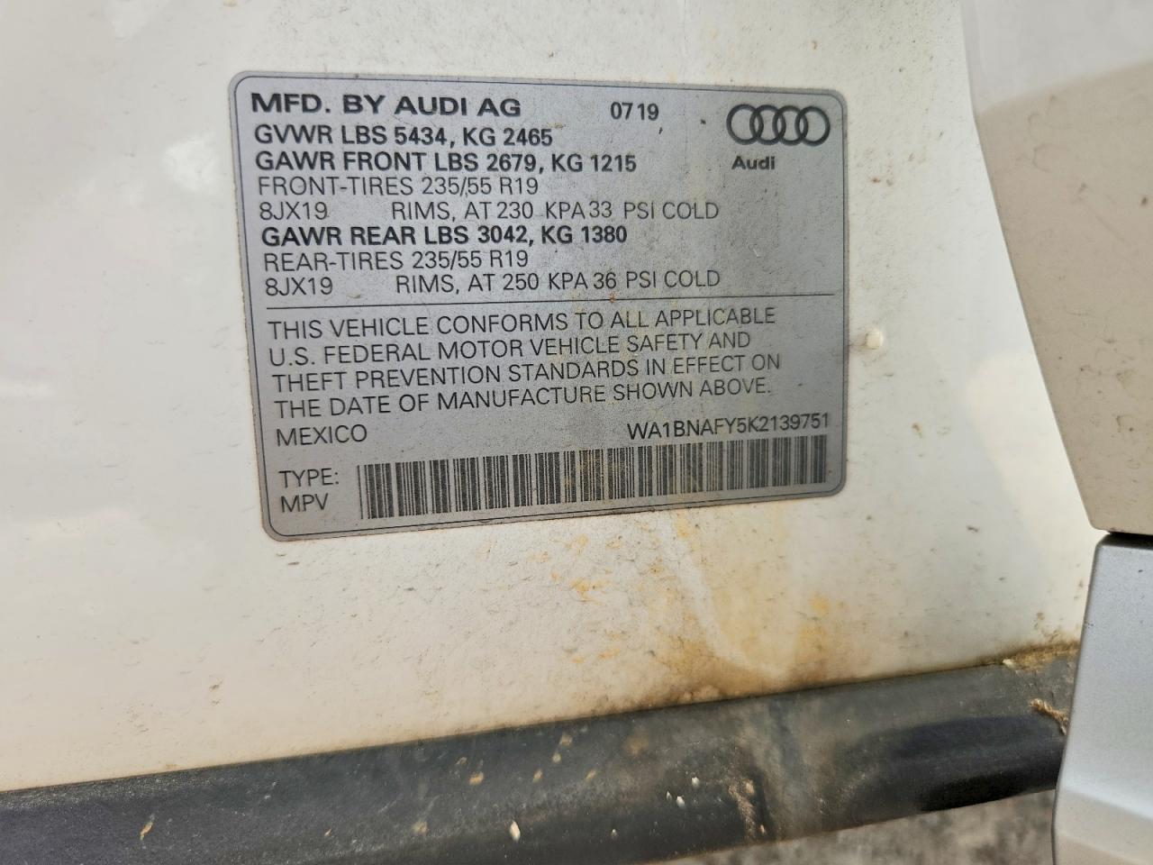 2019 AUDI Q5