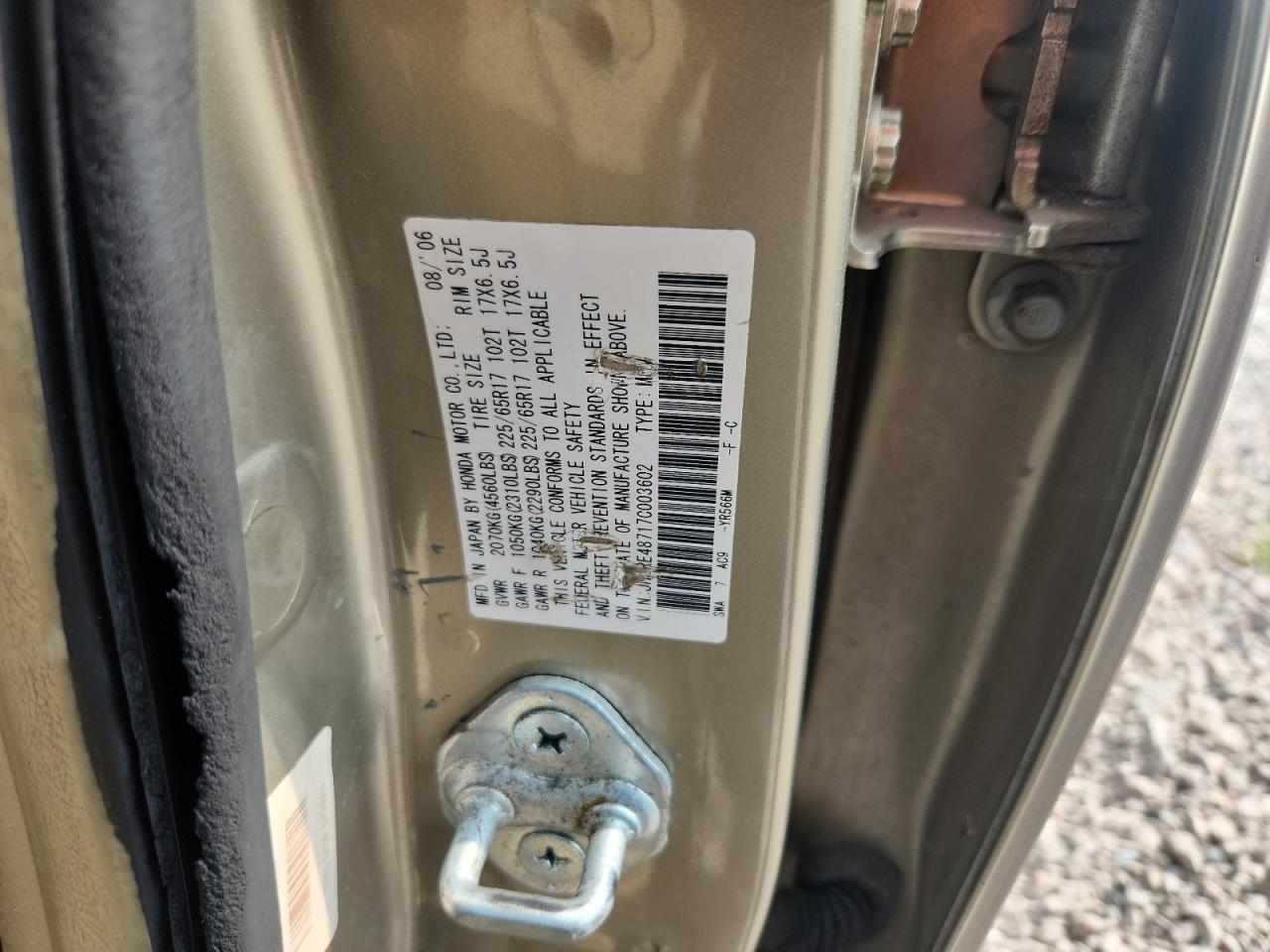 2007 HONDA CRV