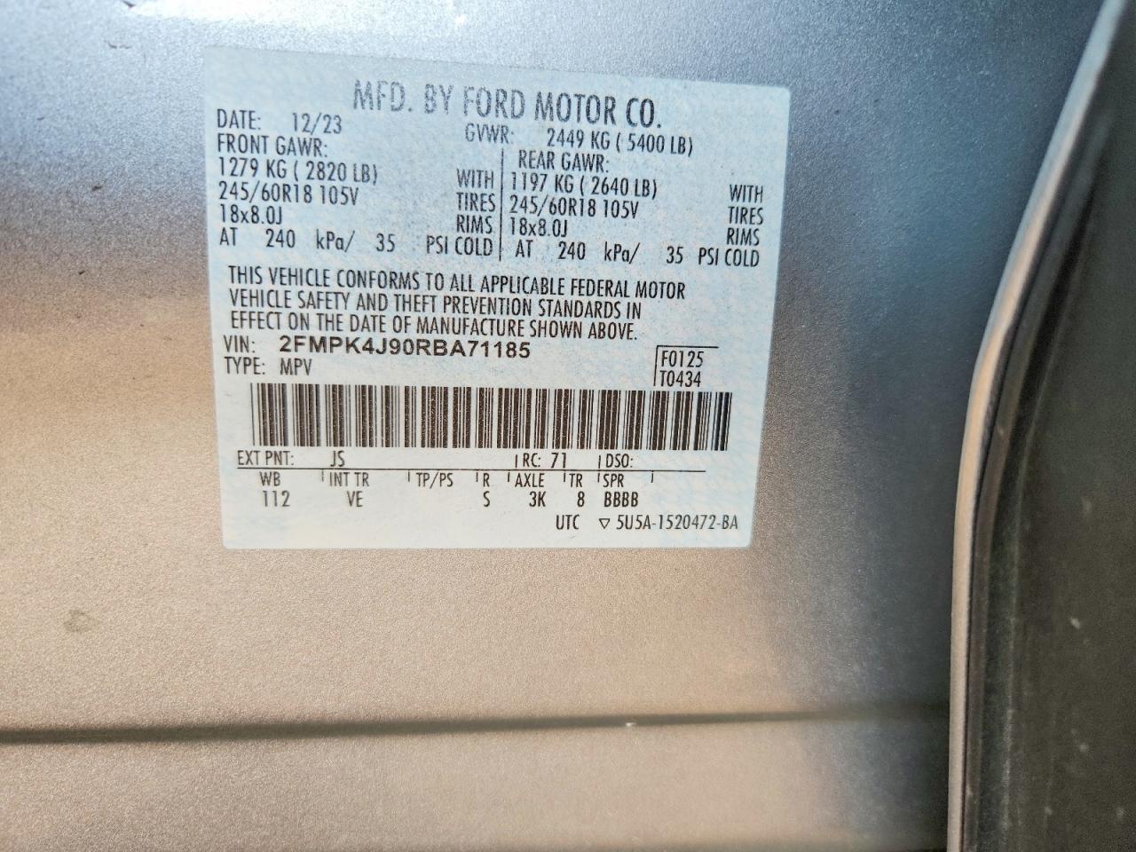 2024 FORD EDGE