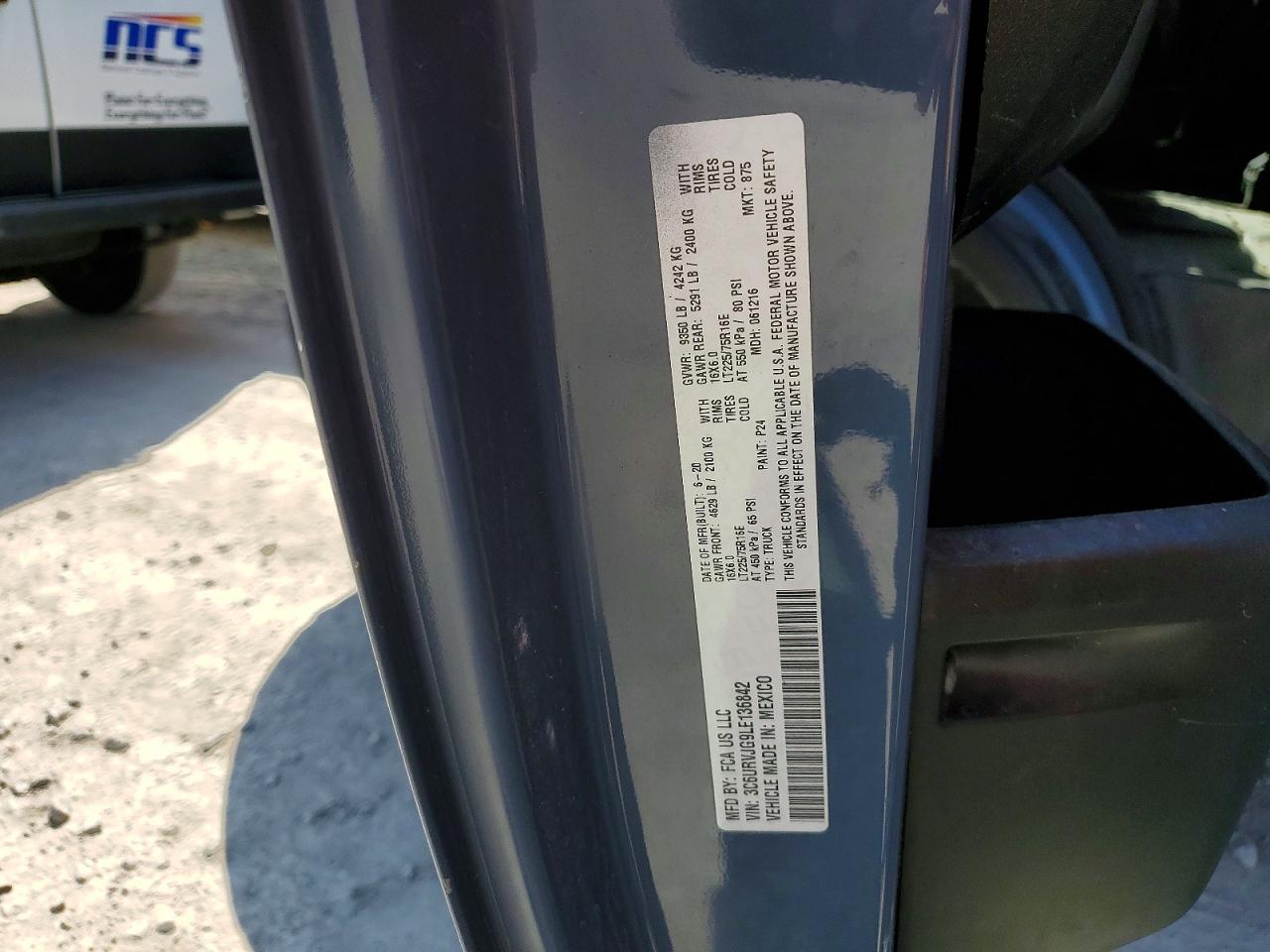 2020 RAM PROMASTER