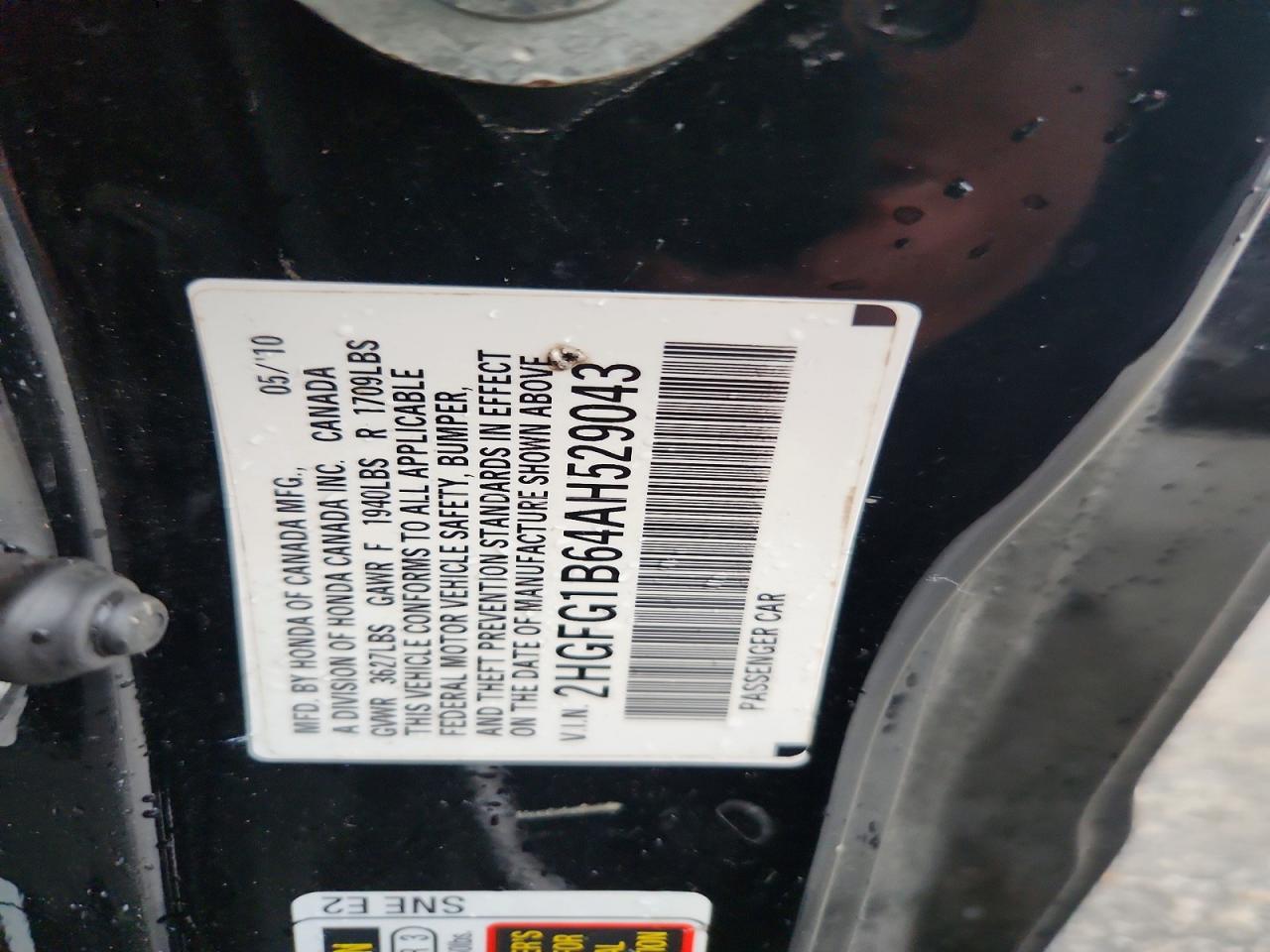 2010 HONDA CIVIC