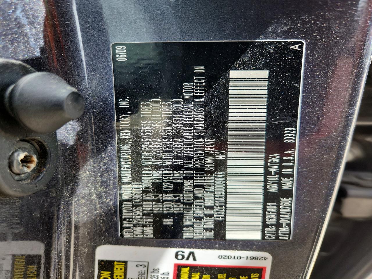 2009 TOYOTA VENZA