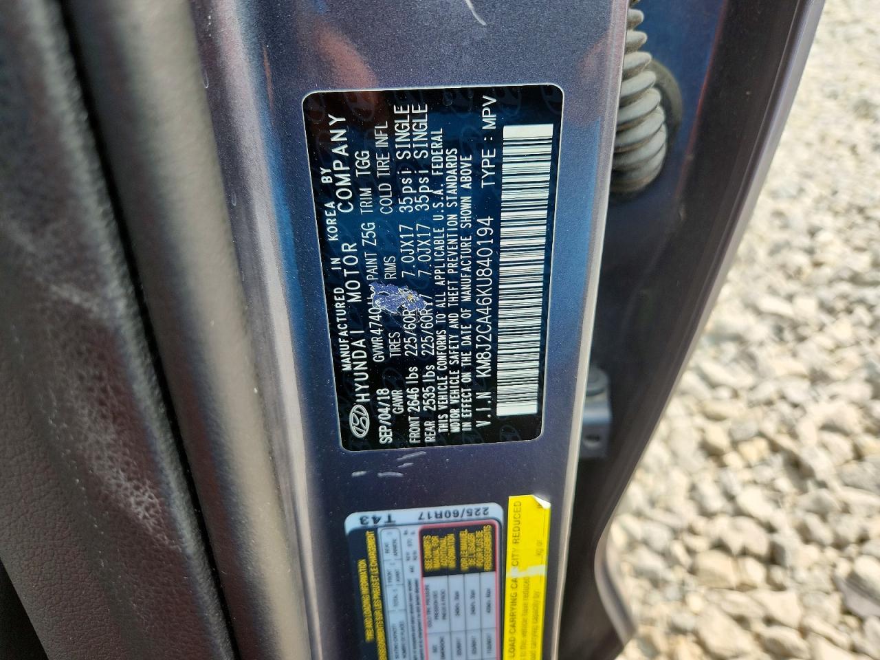 2019 HYUNDAI TUCSON