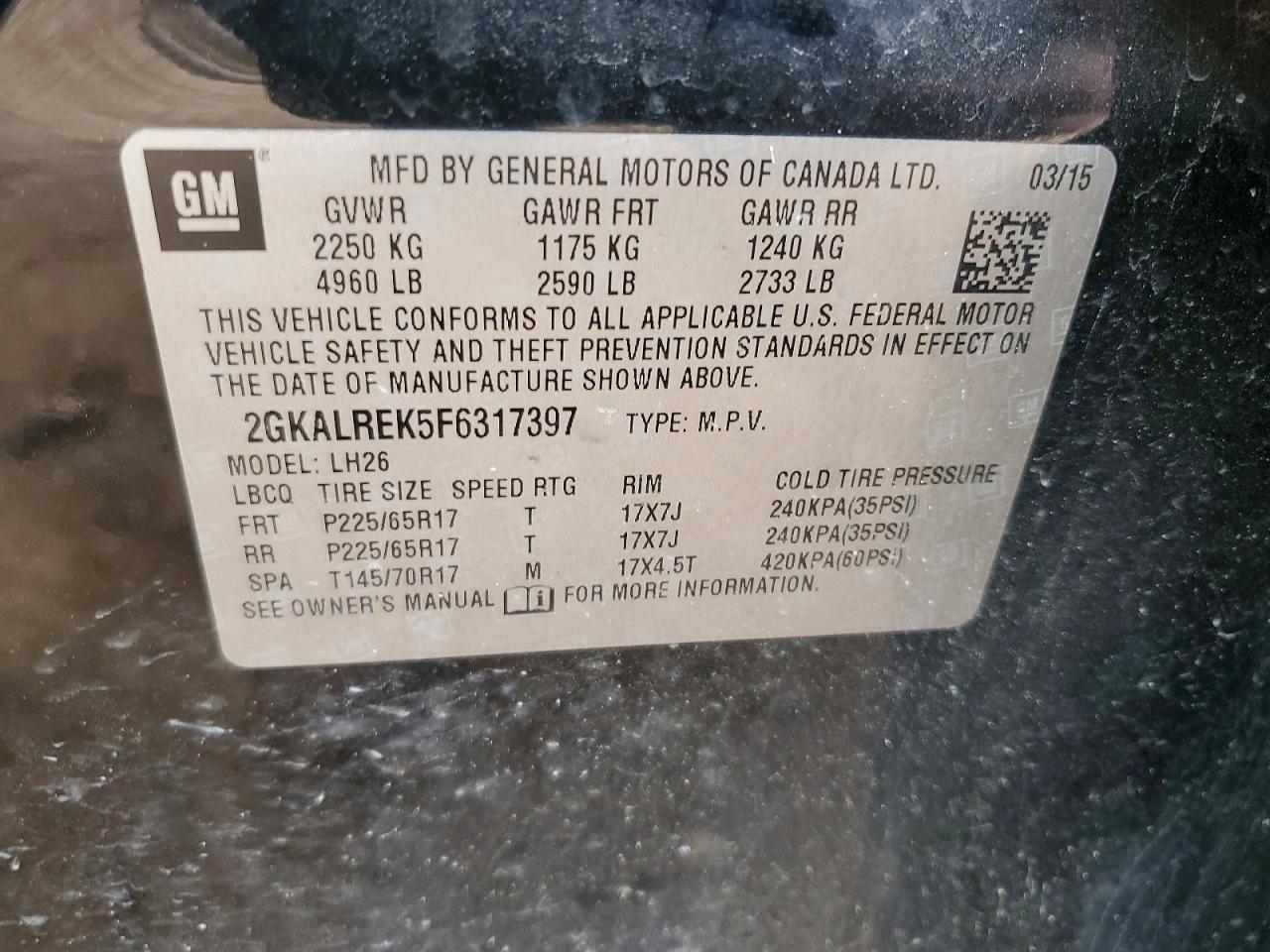 2015 GMC TERRAIN