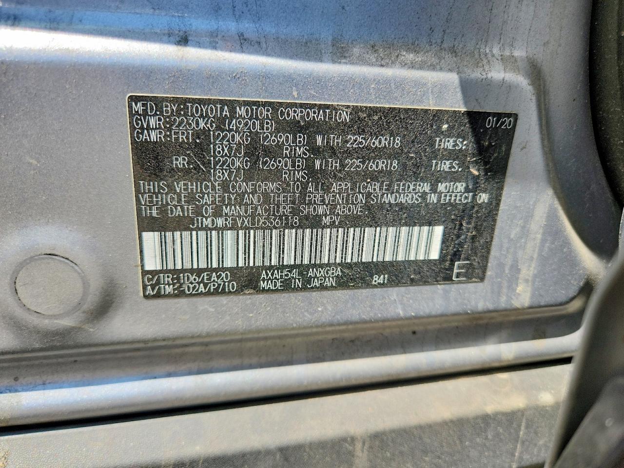 2020 TOYOTA RAV4