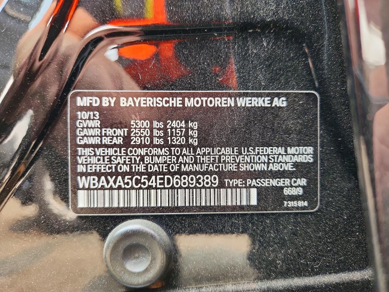 2014 BMW 5 SERIES