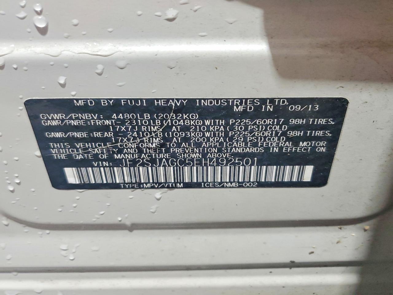 2014 SUBARU FORESTER