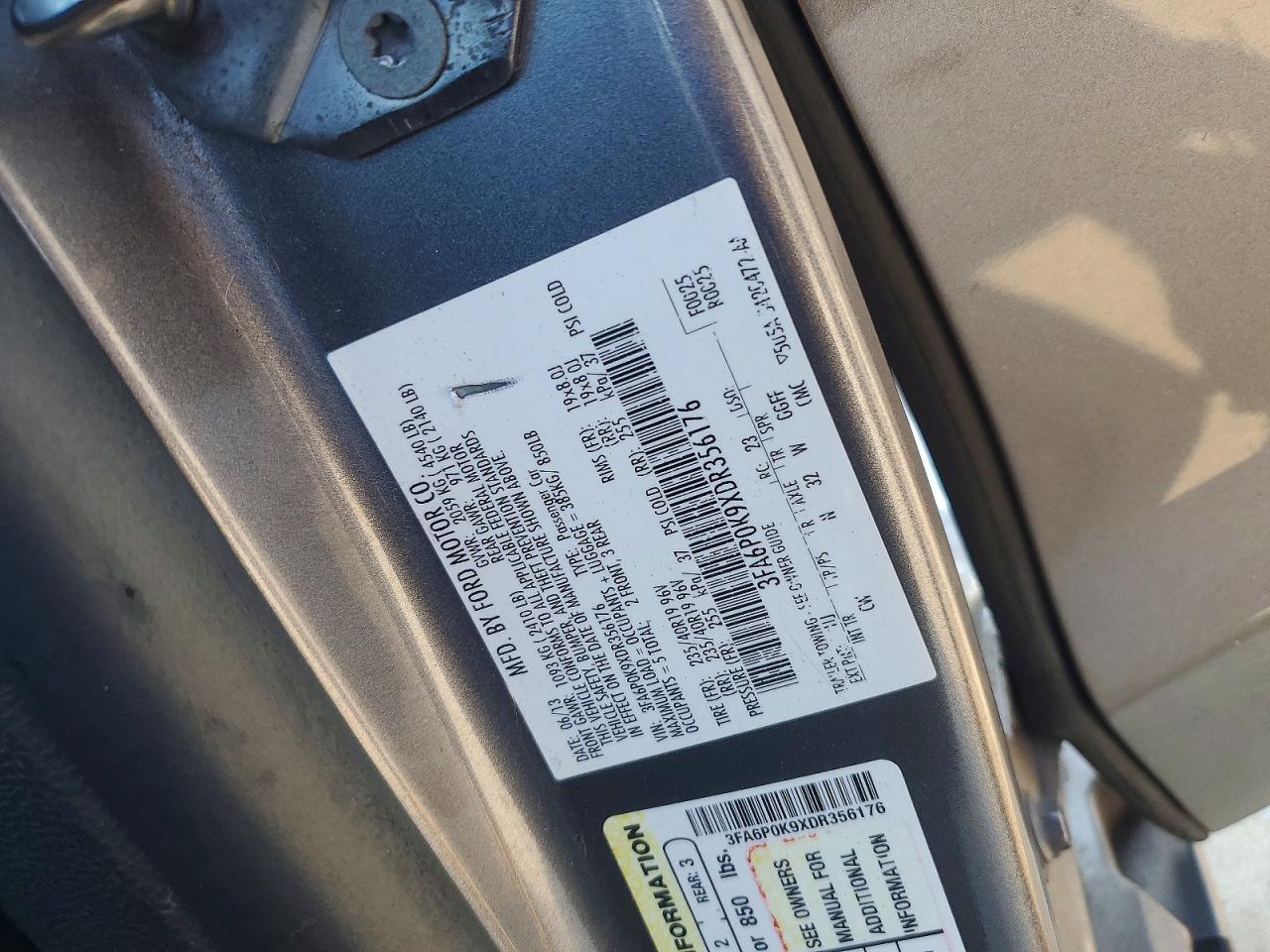 2013 FORD FUSION