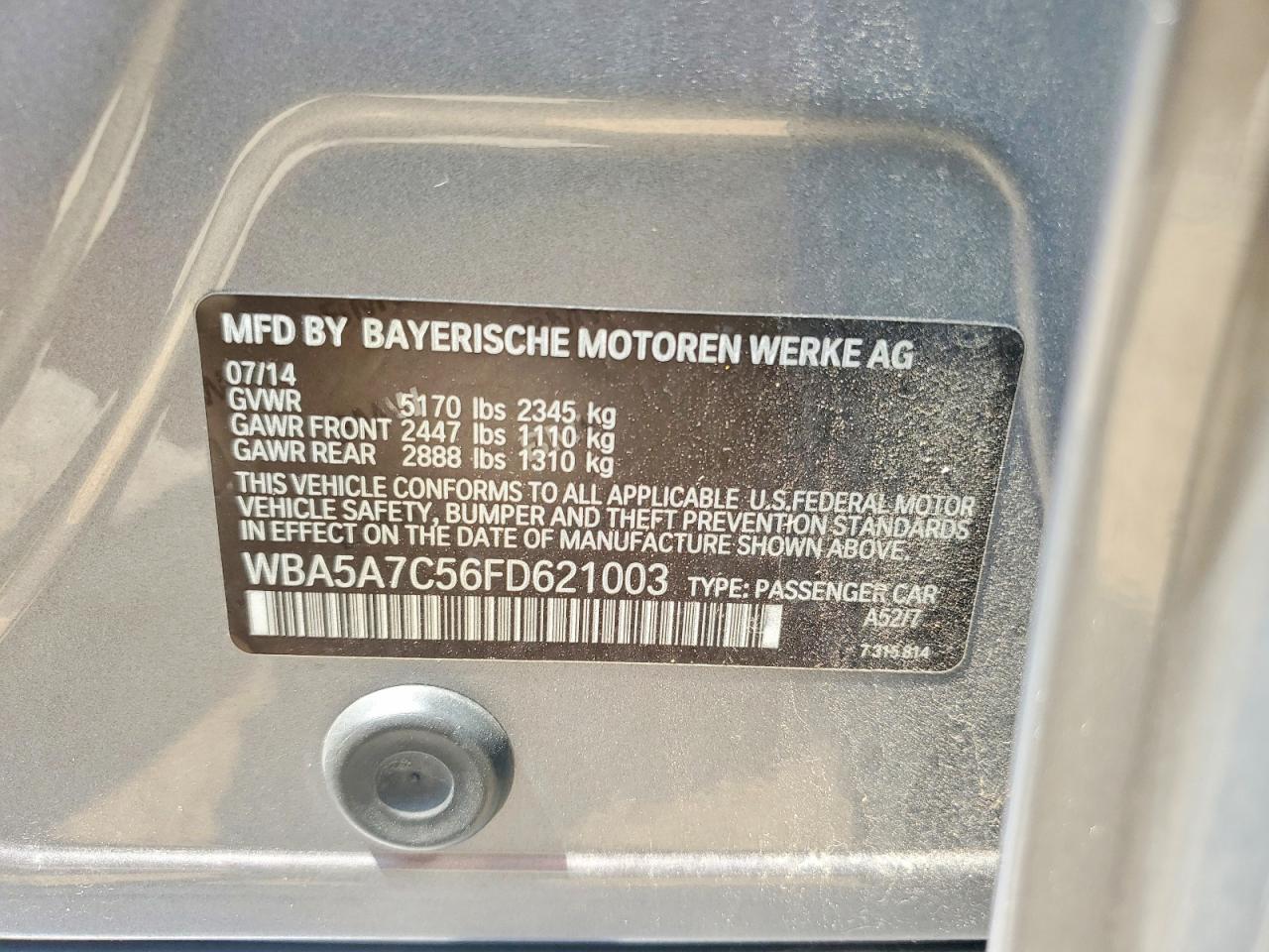 2015 BMW 5 SERIES