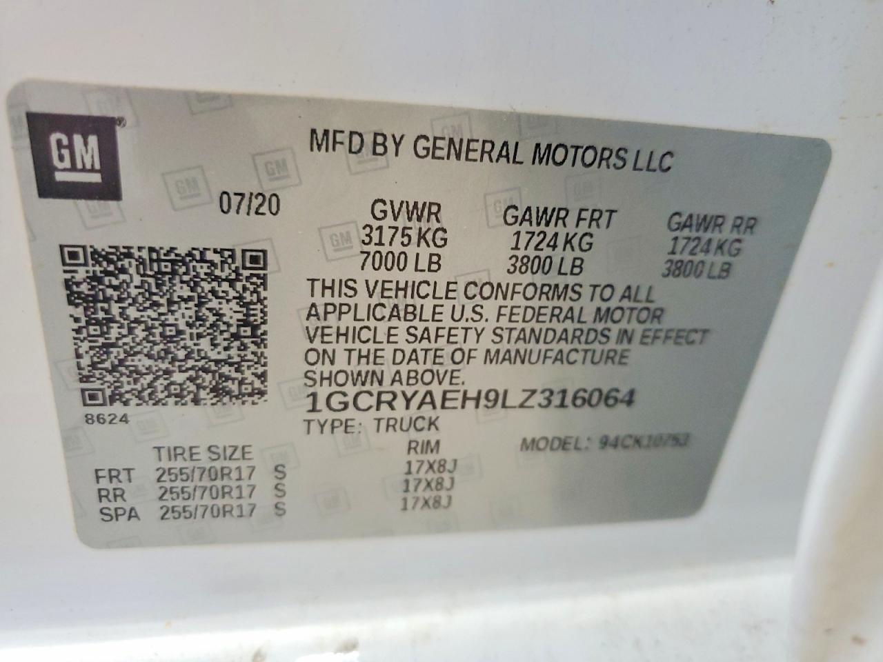 2020 CHEVROLET ALL Models