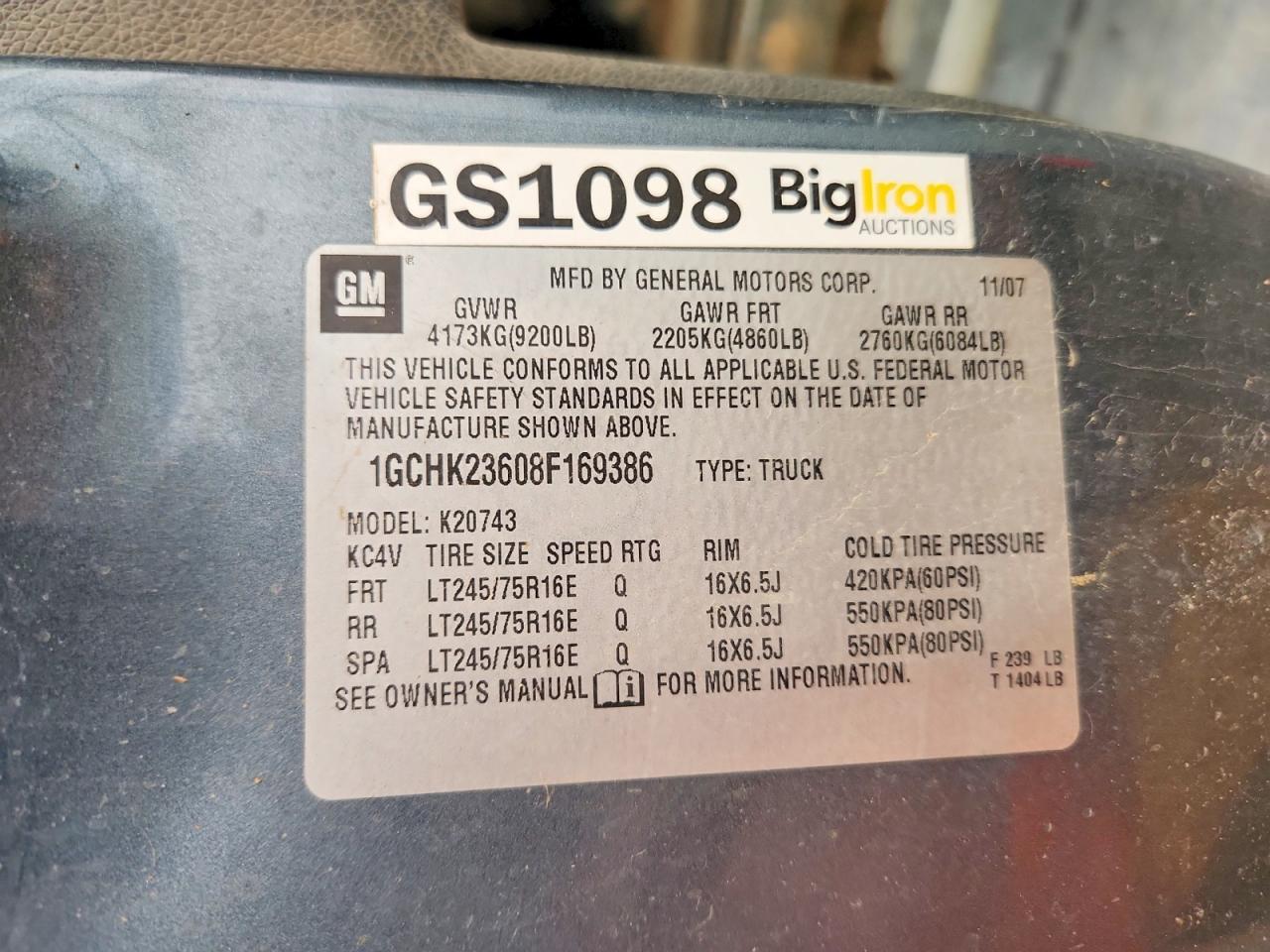 2008 CHEVROLET SILVERADO