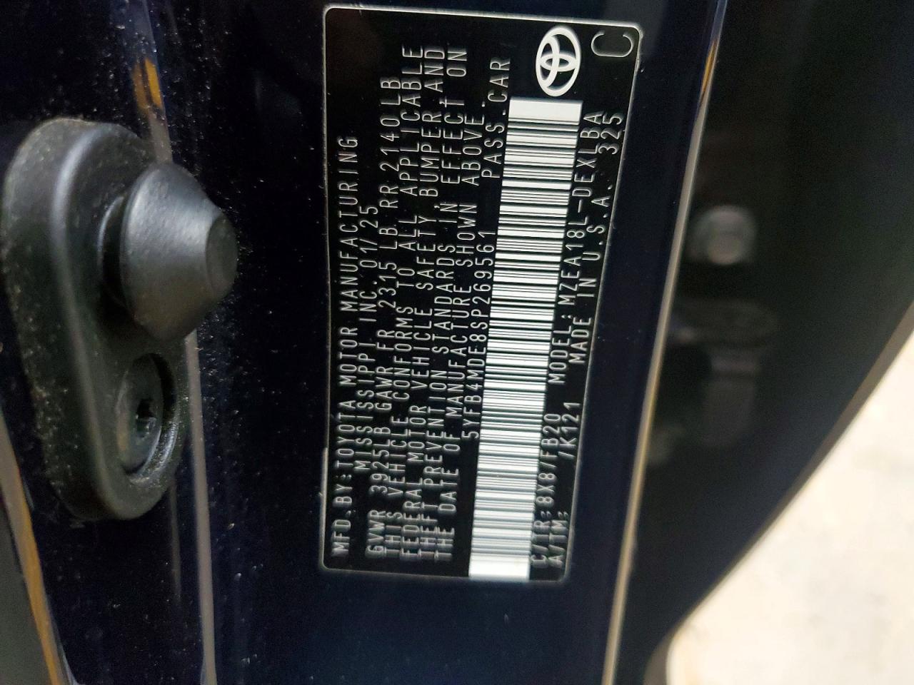 2025 TOYOTA COROLLA