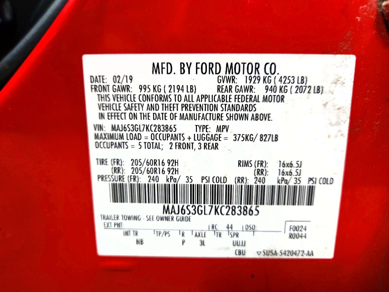 2019 FORD ECOSPORT
