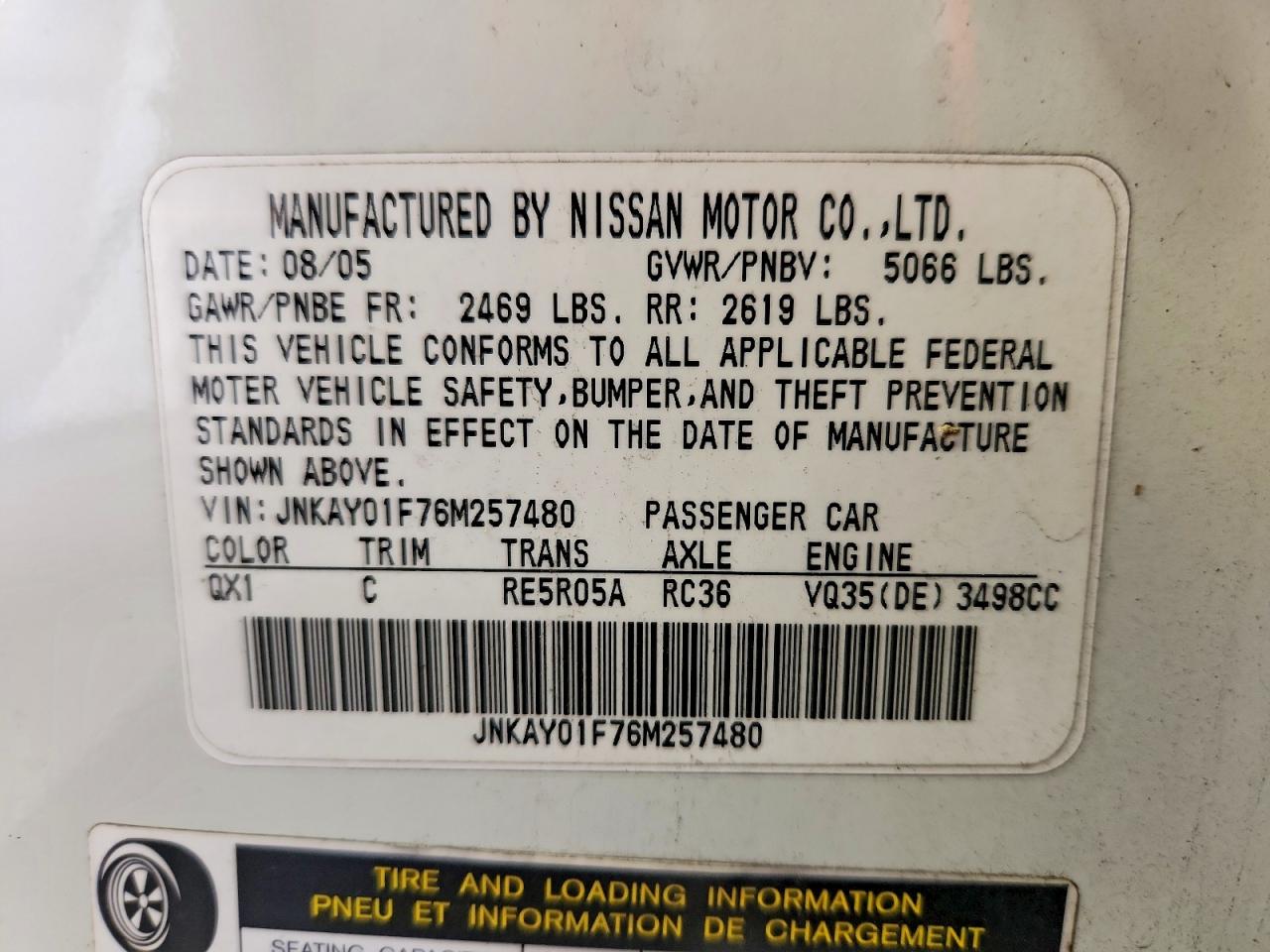 2006 INFINITI M35