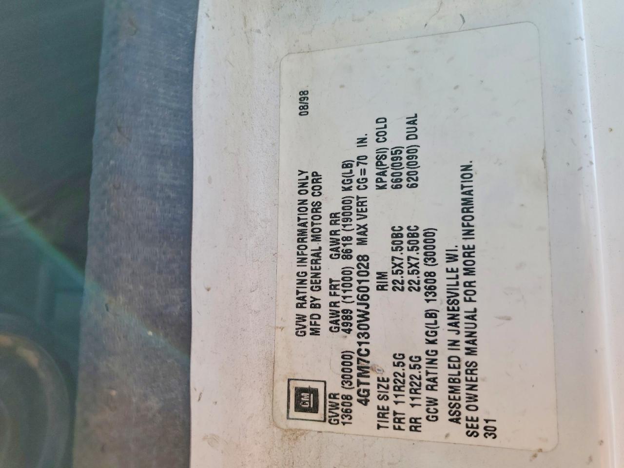 1998 ISUZU ALL OTHER