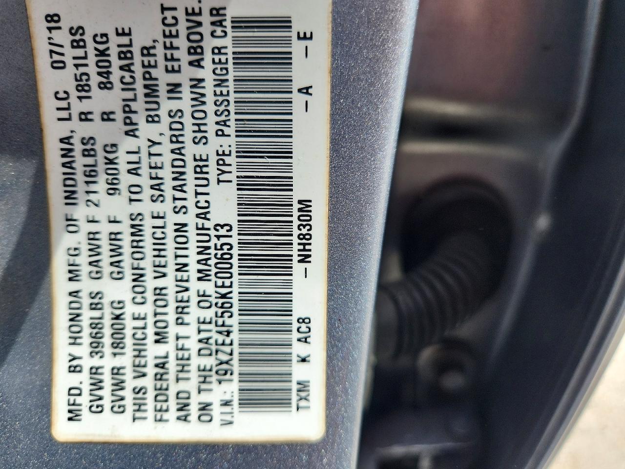 2019 HONDA INSIGHT
