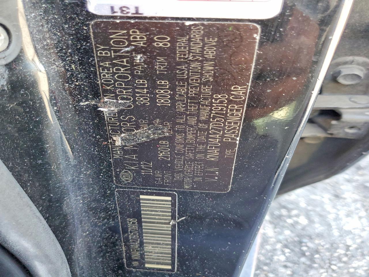 2013 KIA FORTE