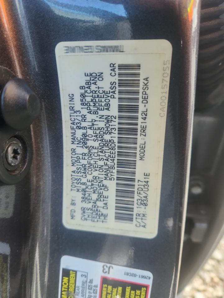 2013 TOYOTA COROLLA