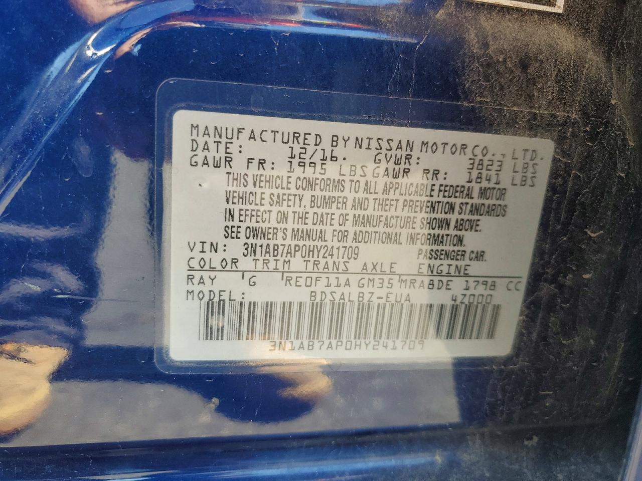 2017 NISSAN SENTRA