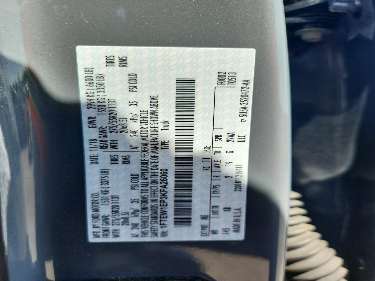 2019 FORD F150
