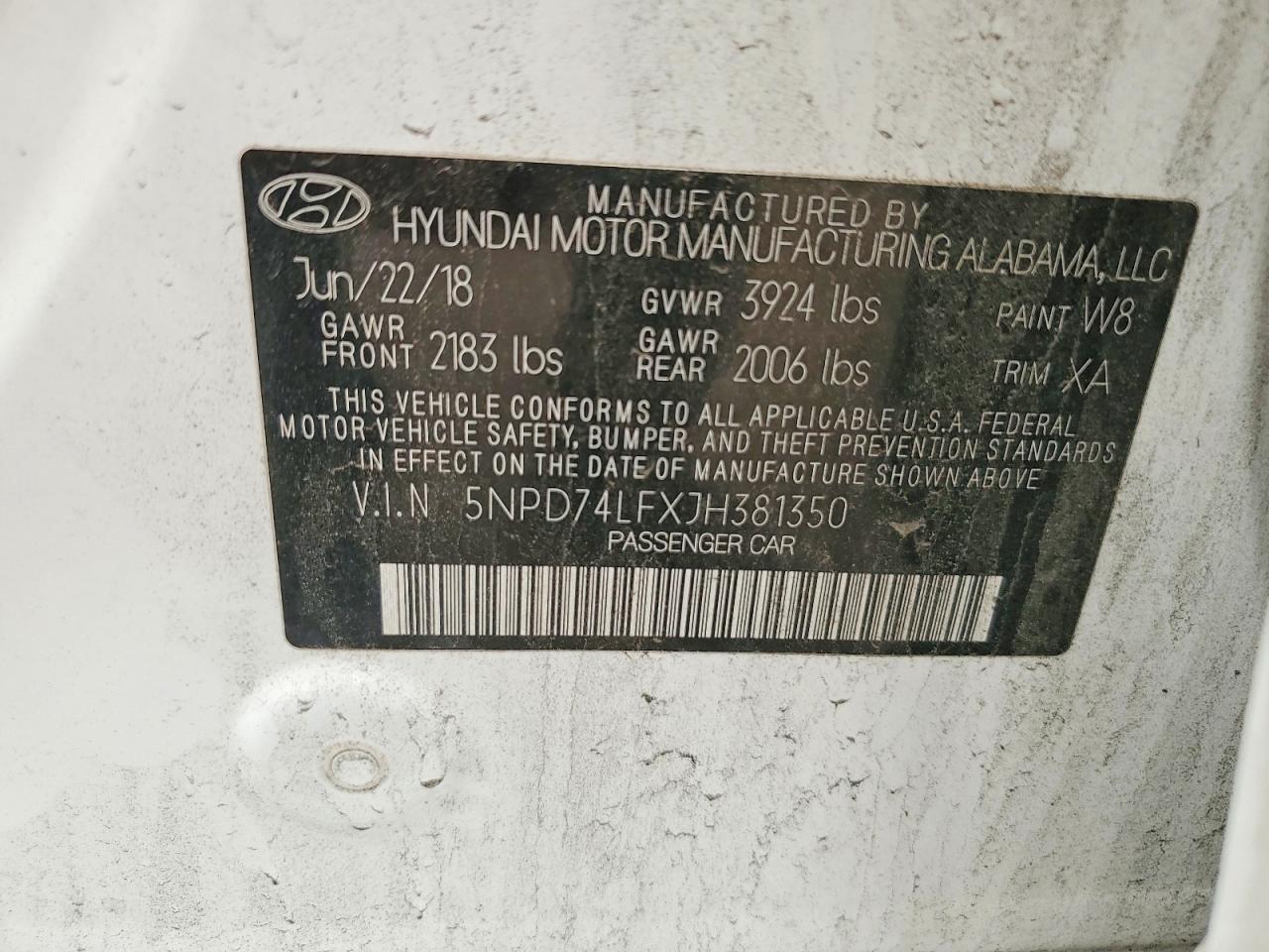 2018 HYUNDAI ELANTRA