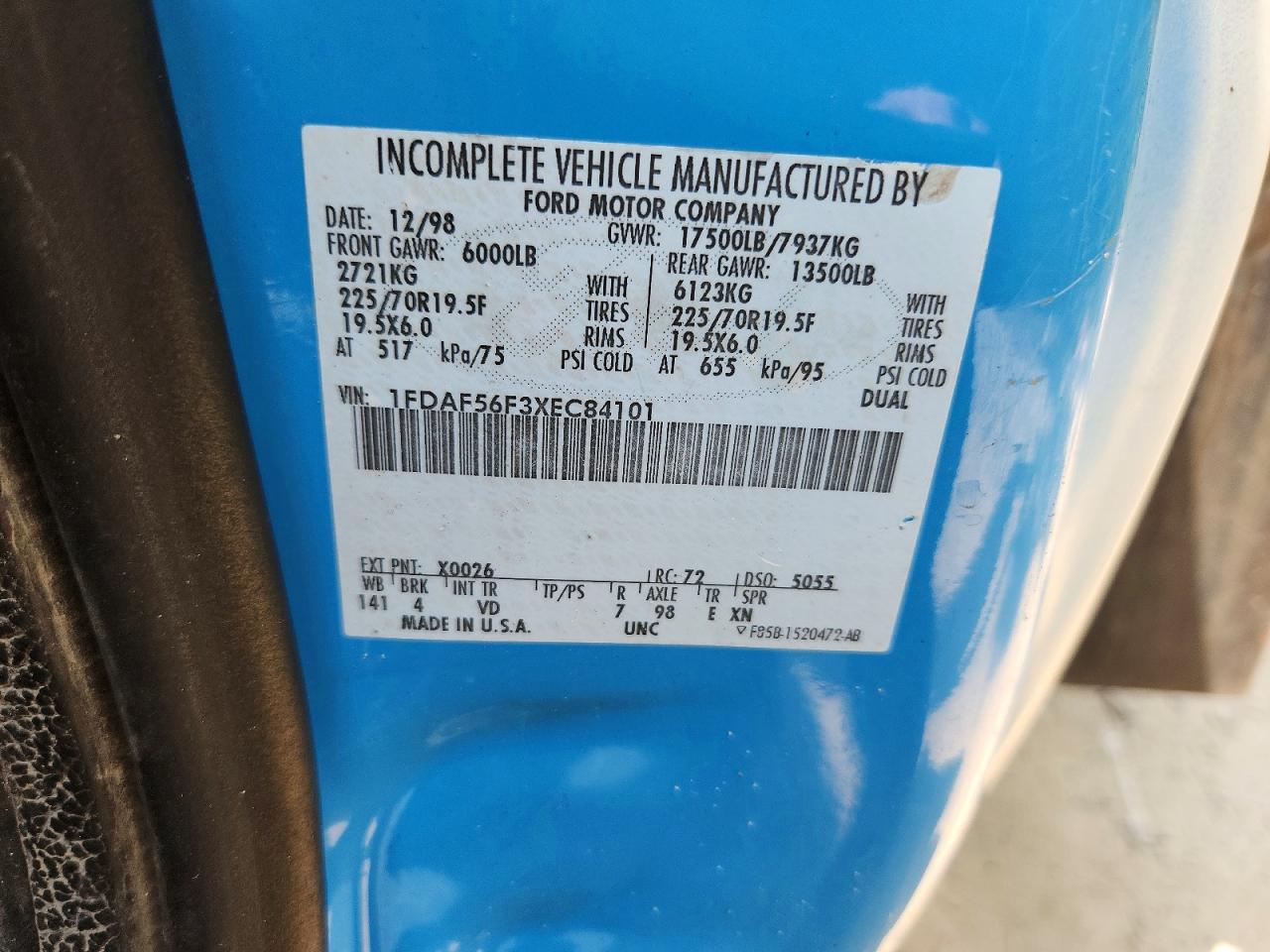1999 FORD F550