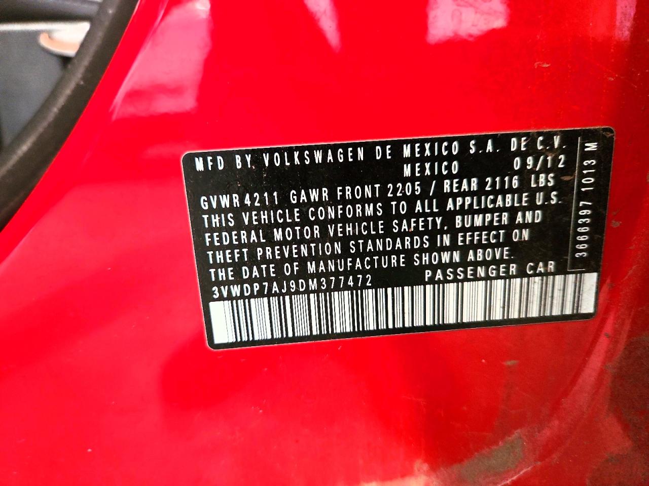 2013 VOLKSWAGEN JETTA