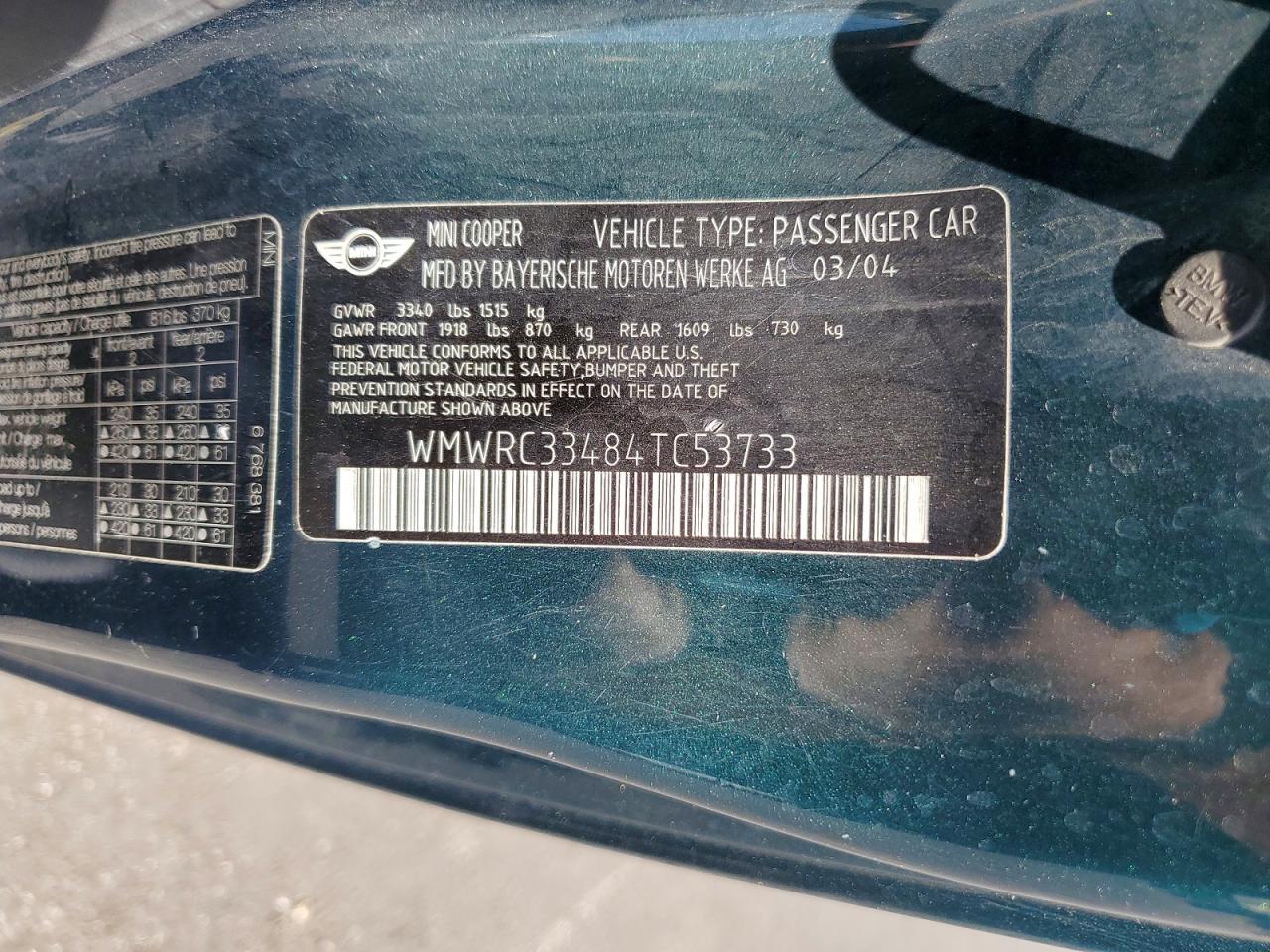 2004 MINI COOPER