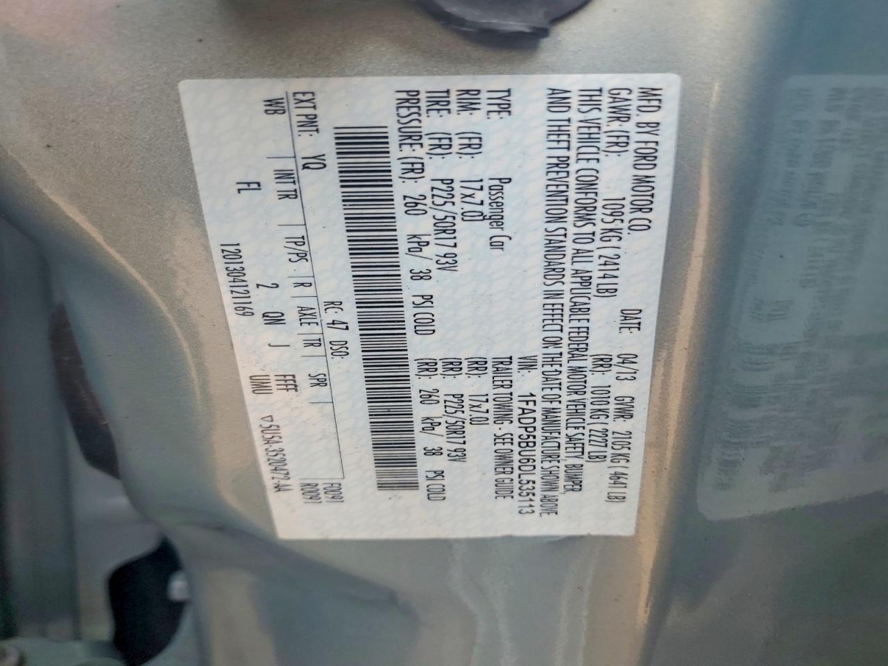 2013 FORD CMAX