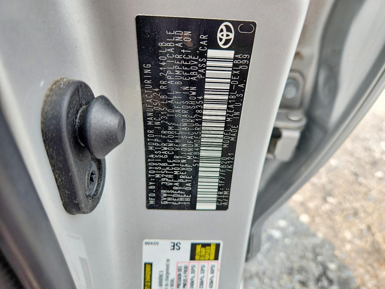 2024 TOYOTA COROLLA