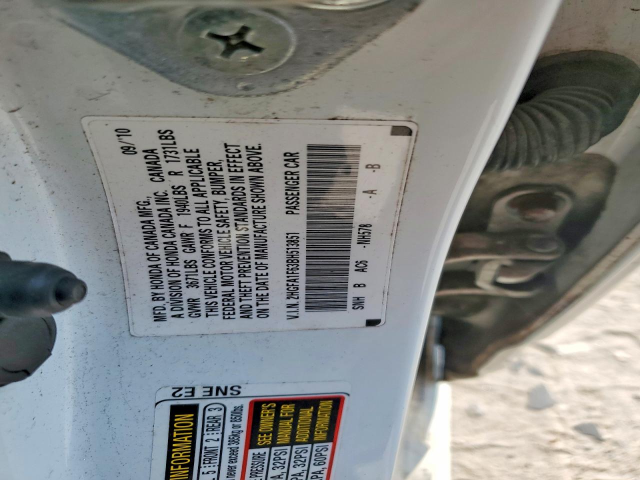 2011 HONDA CIVIC