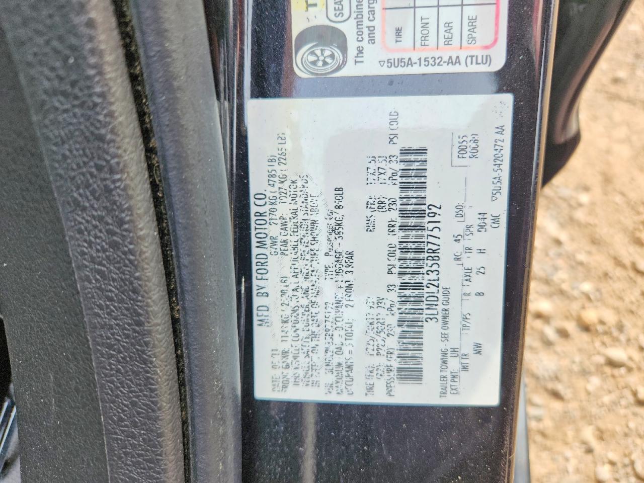 2011 LINCOLN MKZ