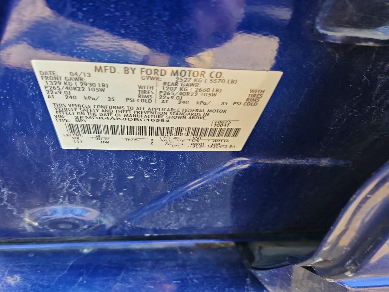 2013 FORD EDGE