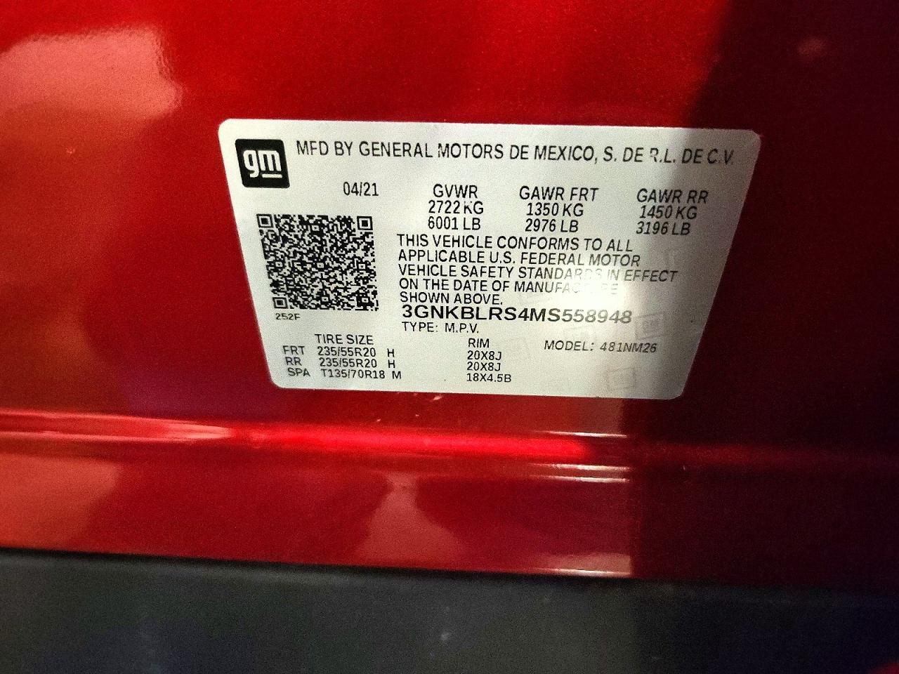 2021 CHEVROLET BLAZER
