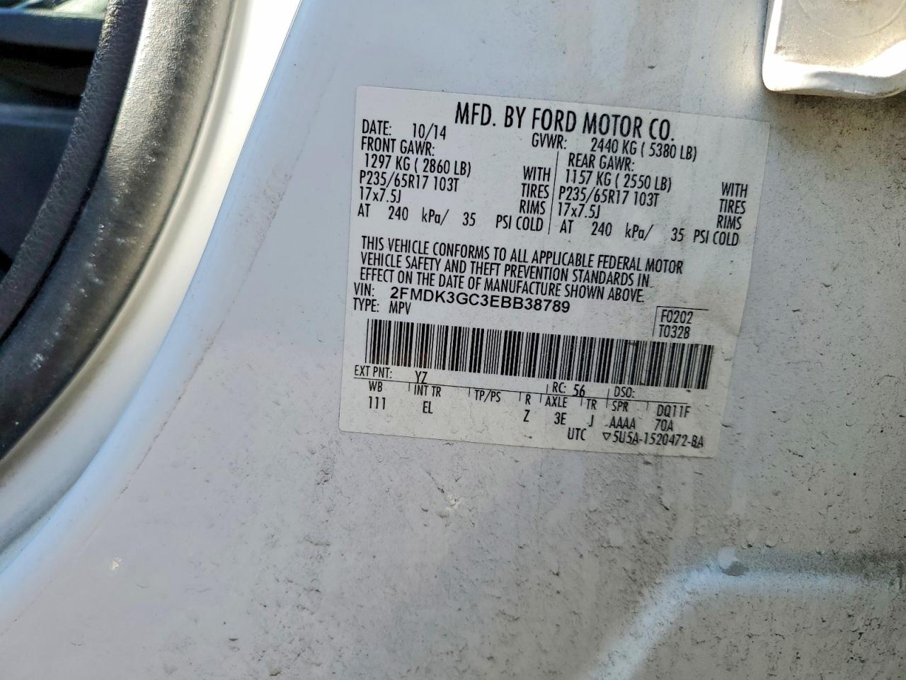 2014 FORD EDGE