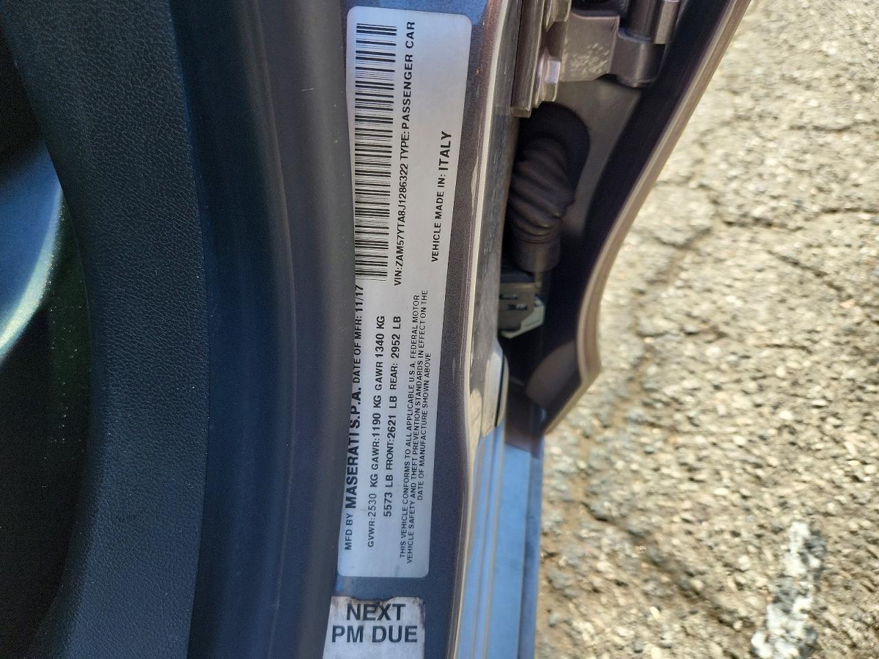 2018 MASERATI ALL OTHER