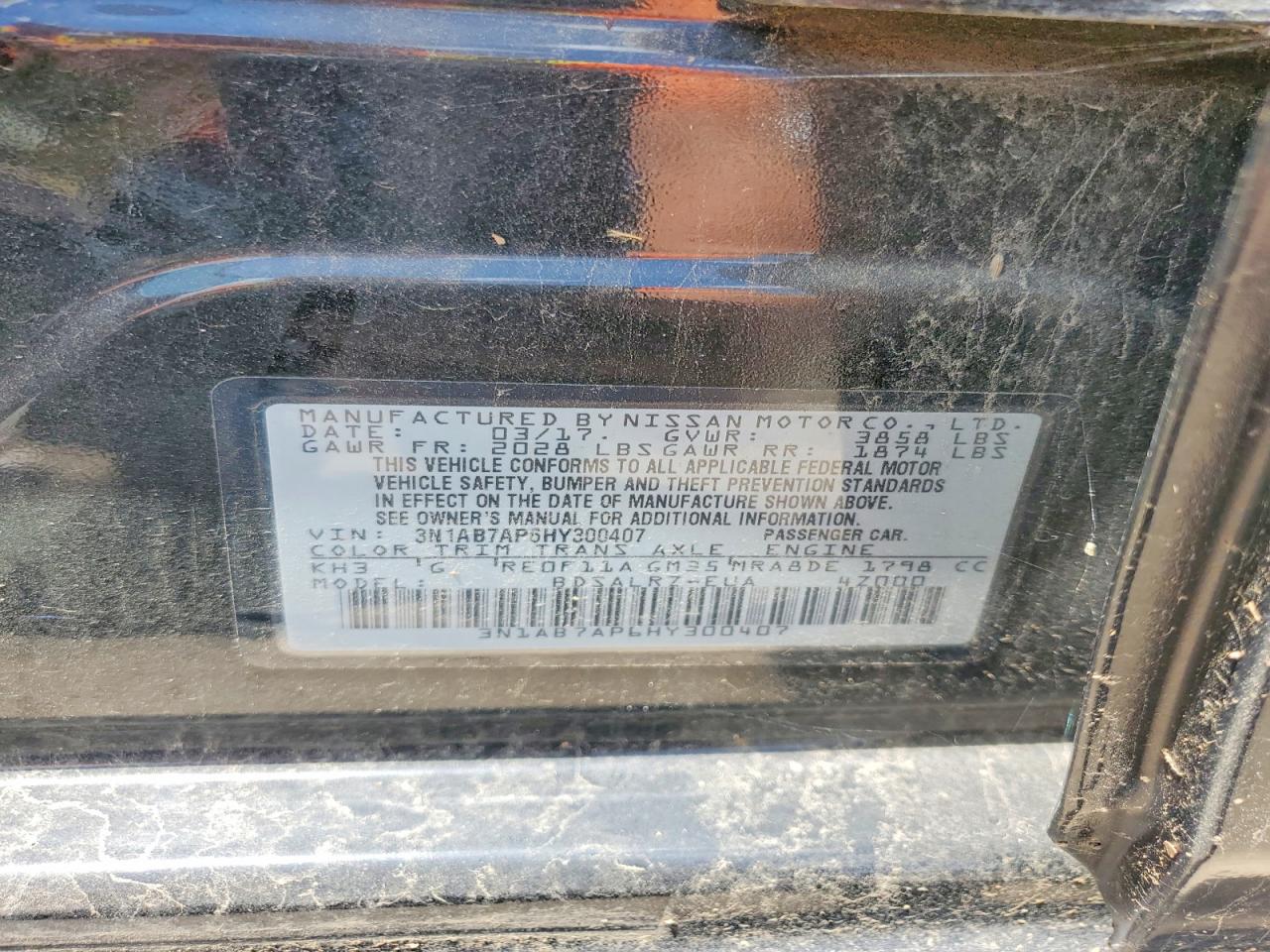 2017 NISSAN SENTRA