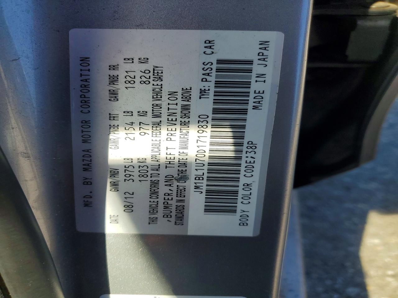 2013 MAZDA 3