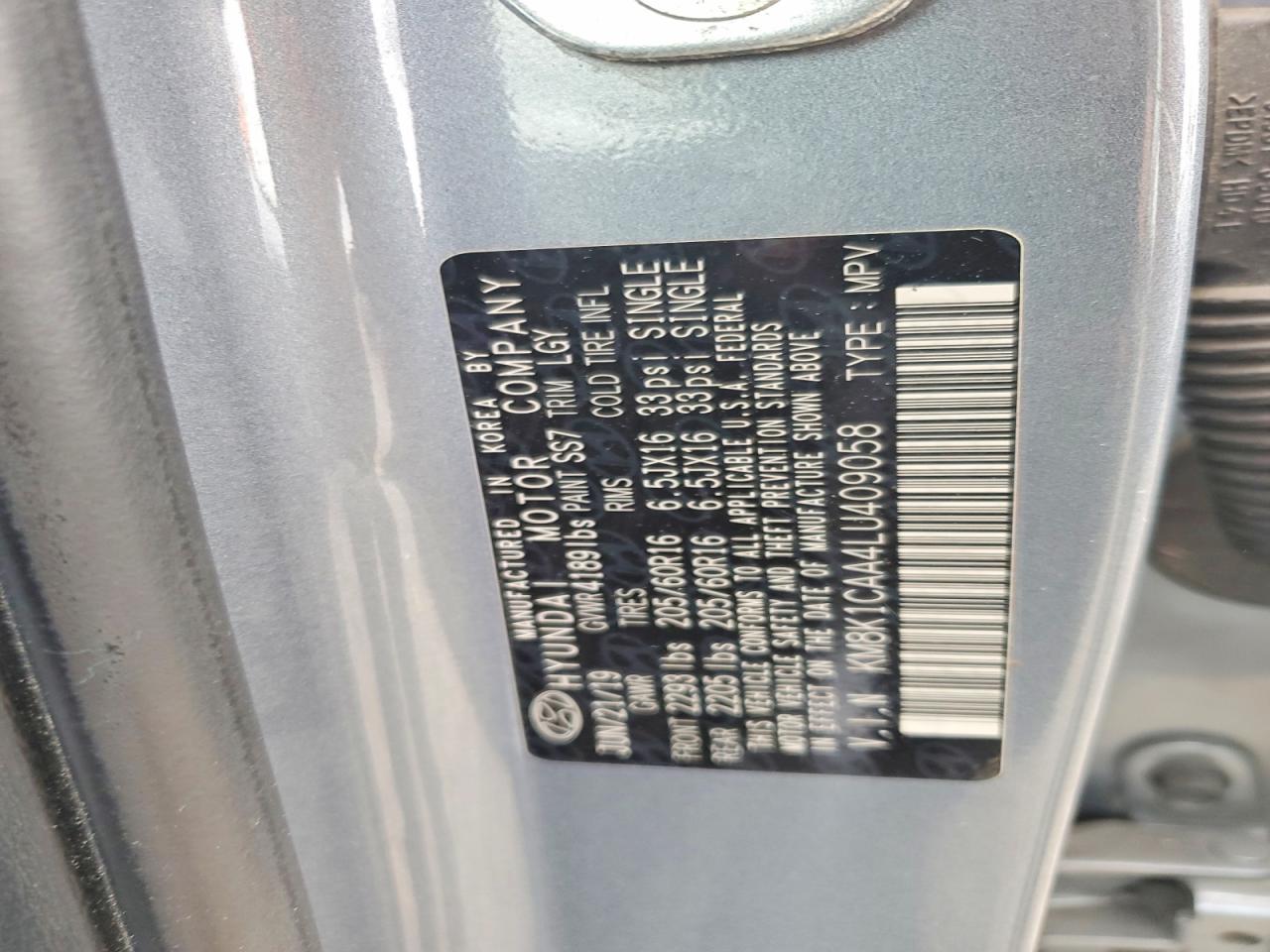 2020 HYUNDAI KONA