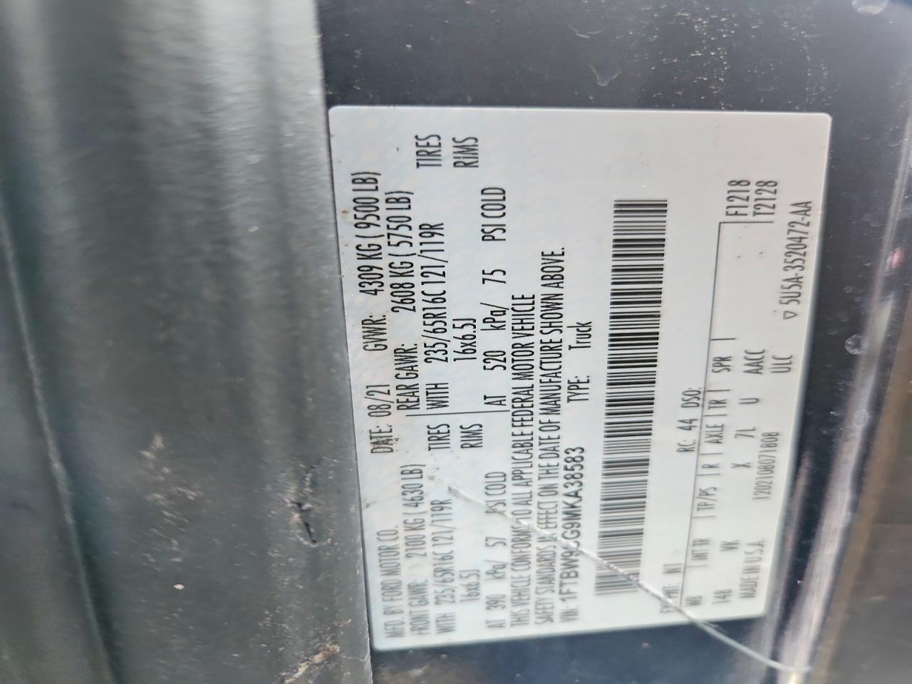 2021 FORD TRANSIT