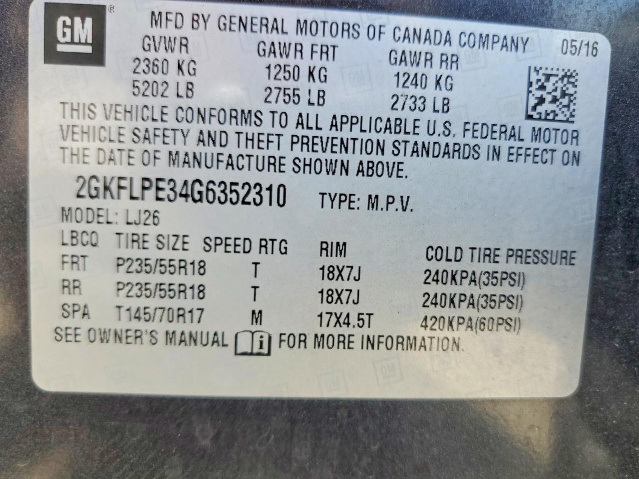 2016 GMC TERRAIN