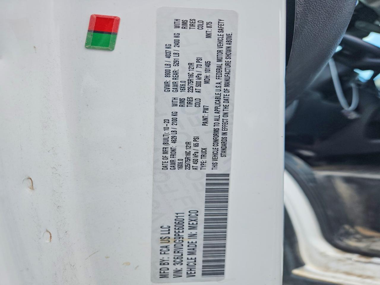 2023 RAM PROMASTER