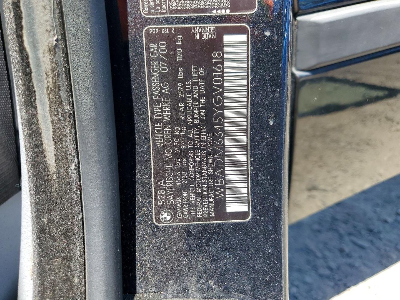 2000 BMW 5 SERIES