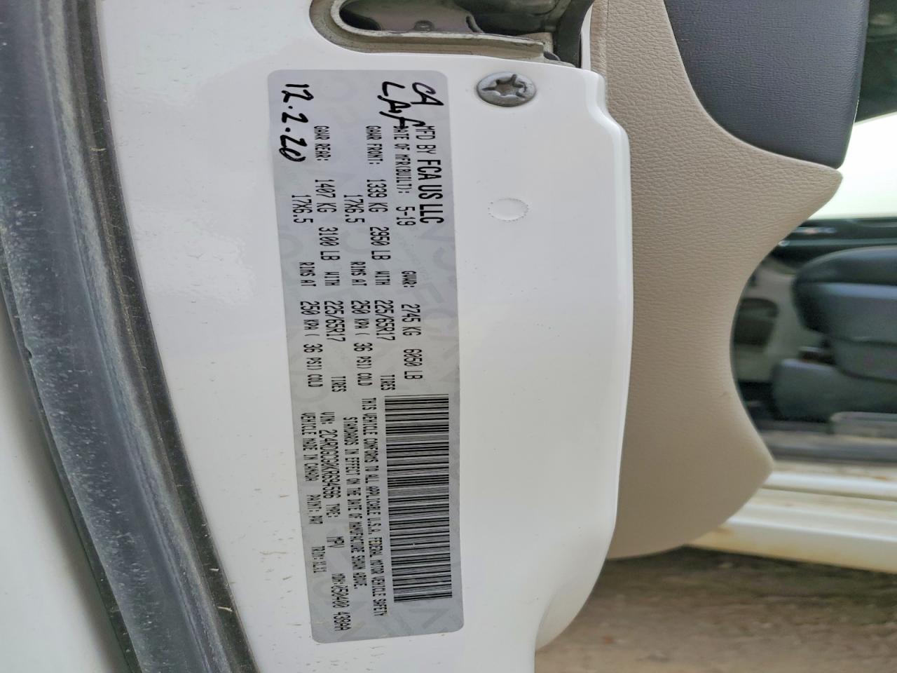 2019 DODGE CARAVAN